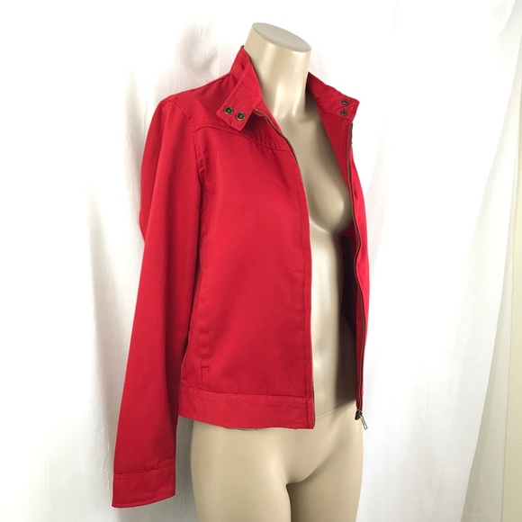 🚫SOLD🚫 Red Racer Style Sleek Zip-Up Jacket w/ - Picture 8 of 16